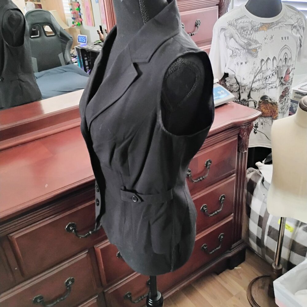 Black Business Formal Vest - Picture 2 of 6